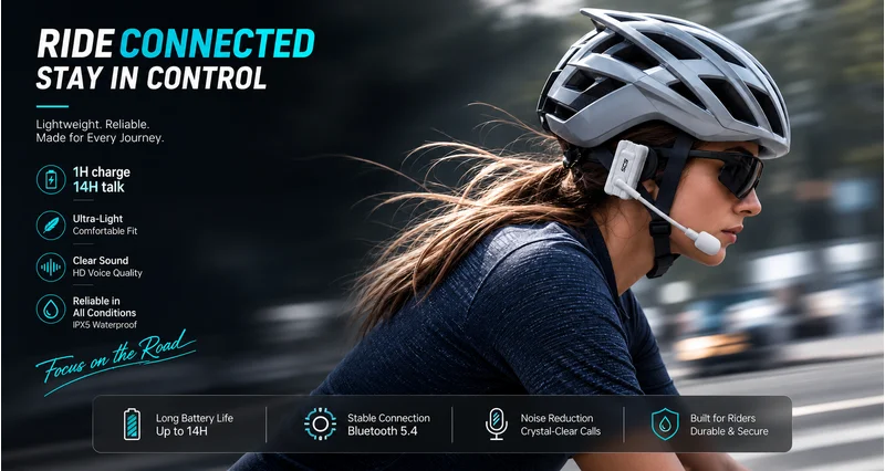 SCSETC BC01 bicycle helmet intercom — hands-free calling for cyclists