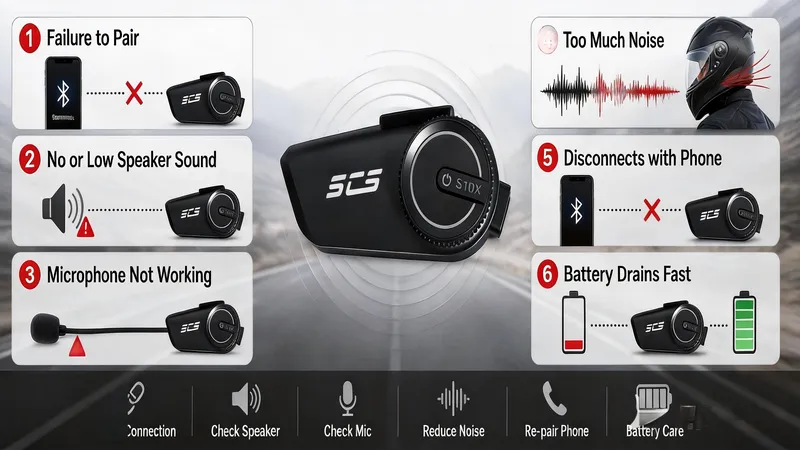 Motorcycle intercom troubleshooting guide fix 6 common problems