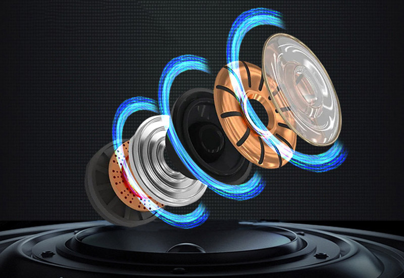 internal structure of a 40mm dynamic speaker