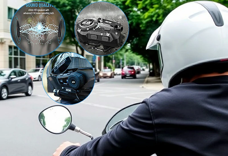 Multifunctional motorcycle bluetooth intercom